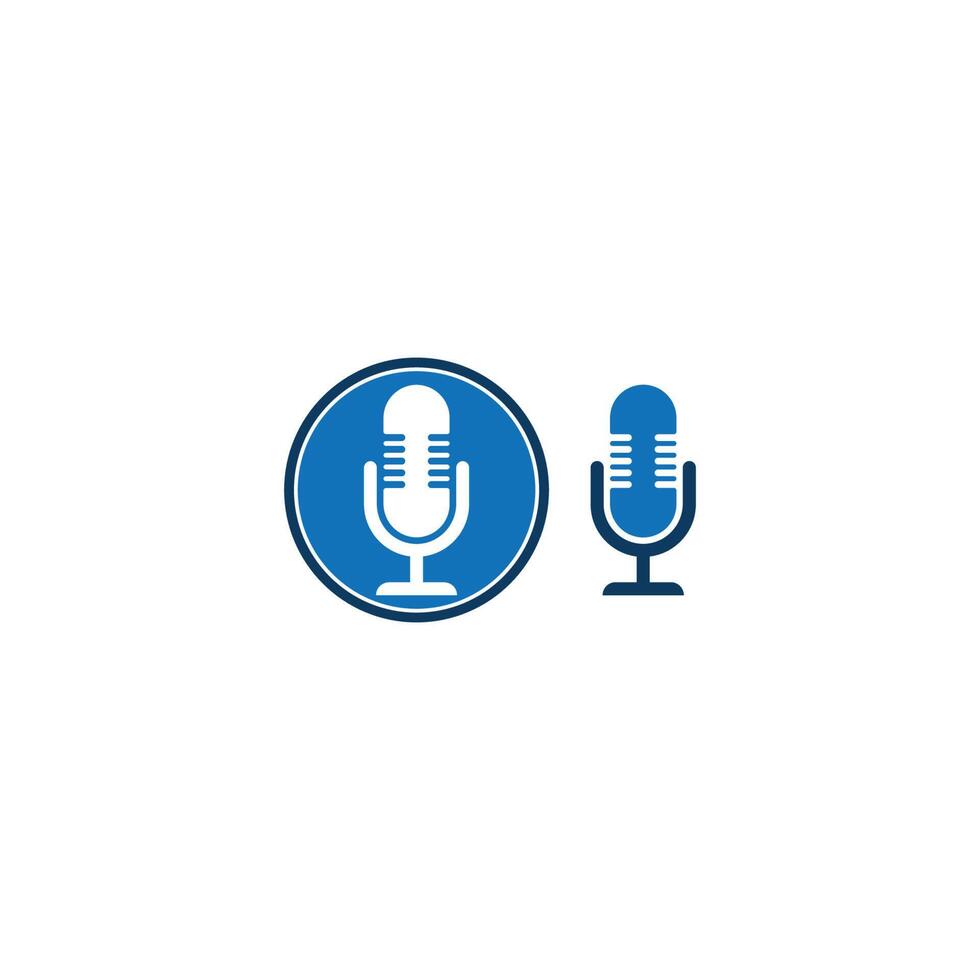 logotipo do ícone de podcast vetor
