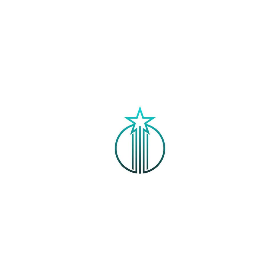 ícone de vetor de modelo de logotipo estrela