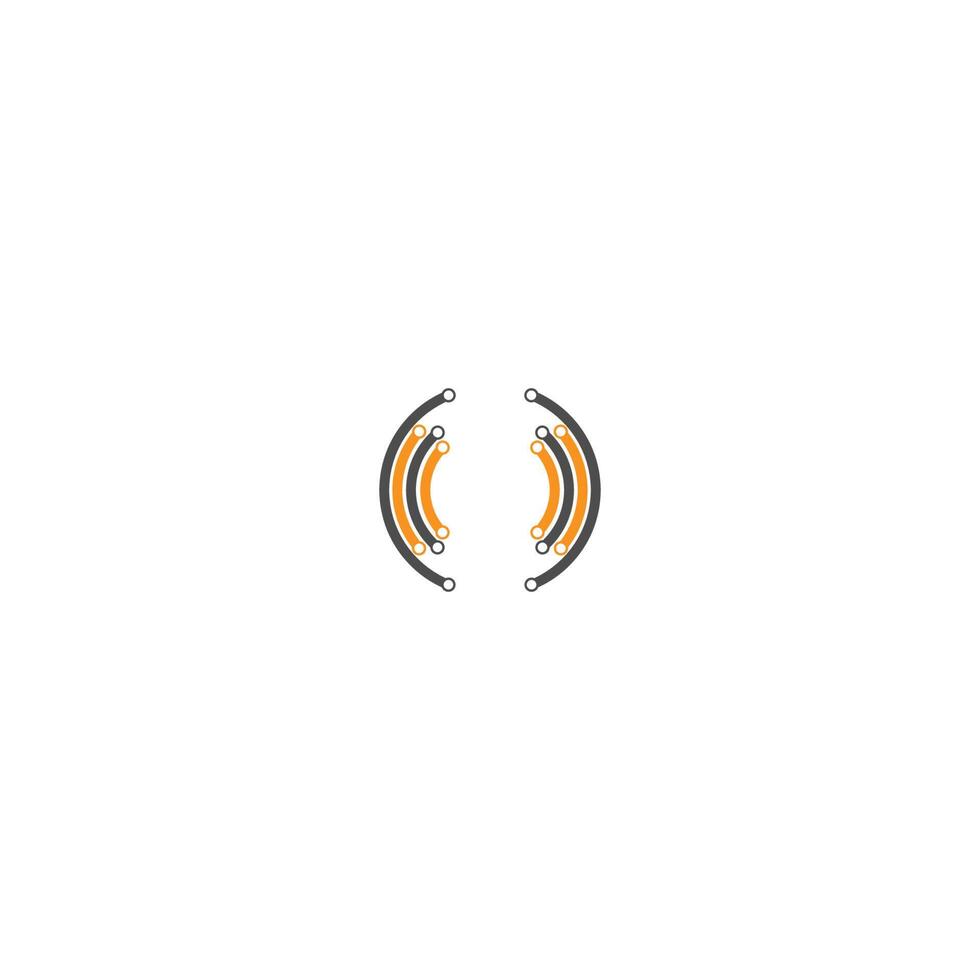 vetor de design de logotipo de ícone de onda sonora