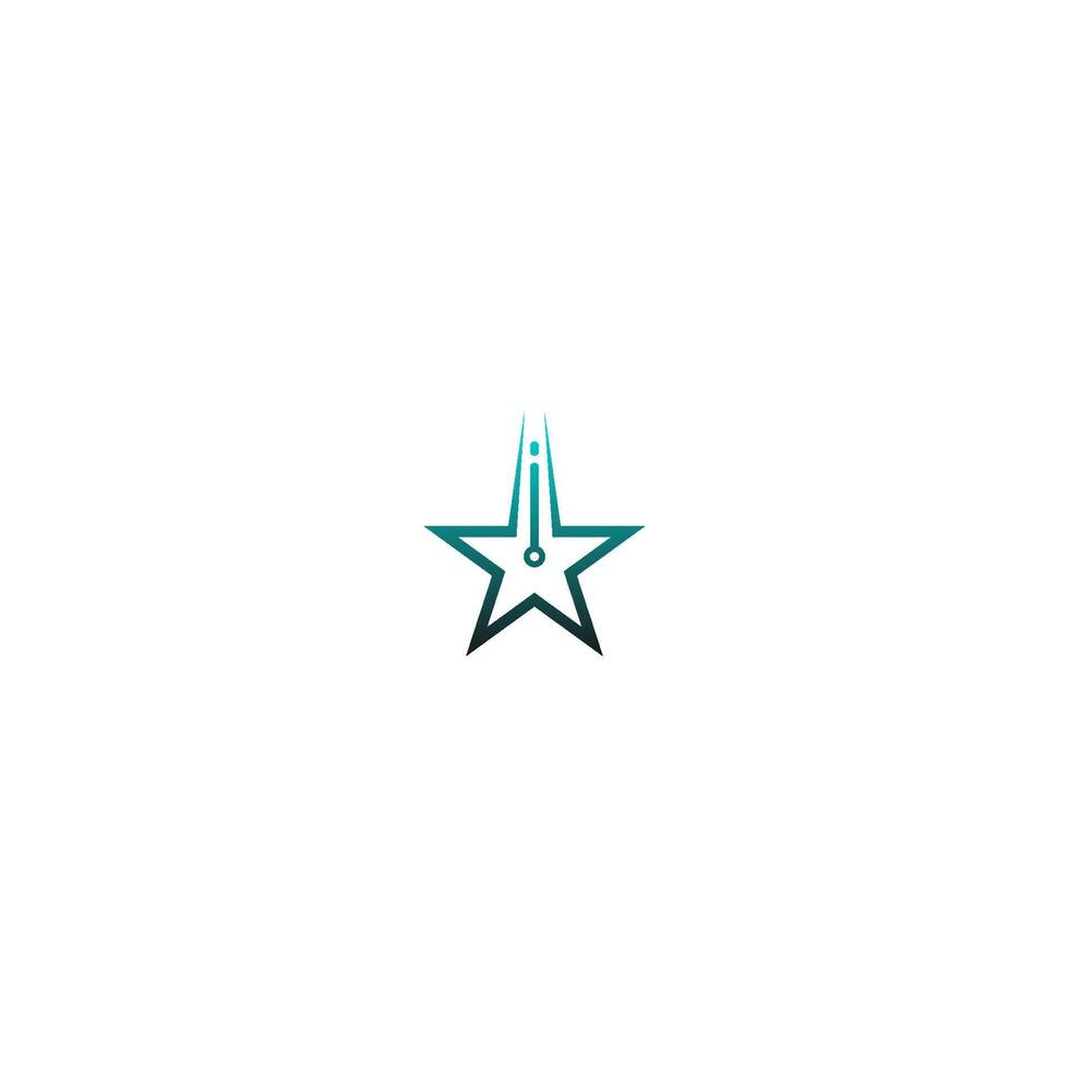 ícone de vetor de modelo de logotipo estrela