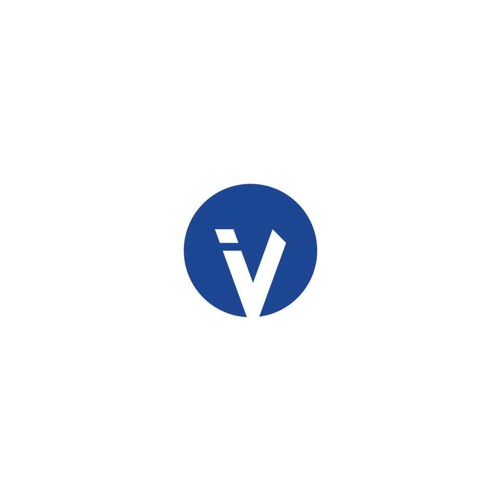 letra v ícone do logotipo, conceito de mídia social vetor