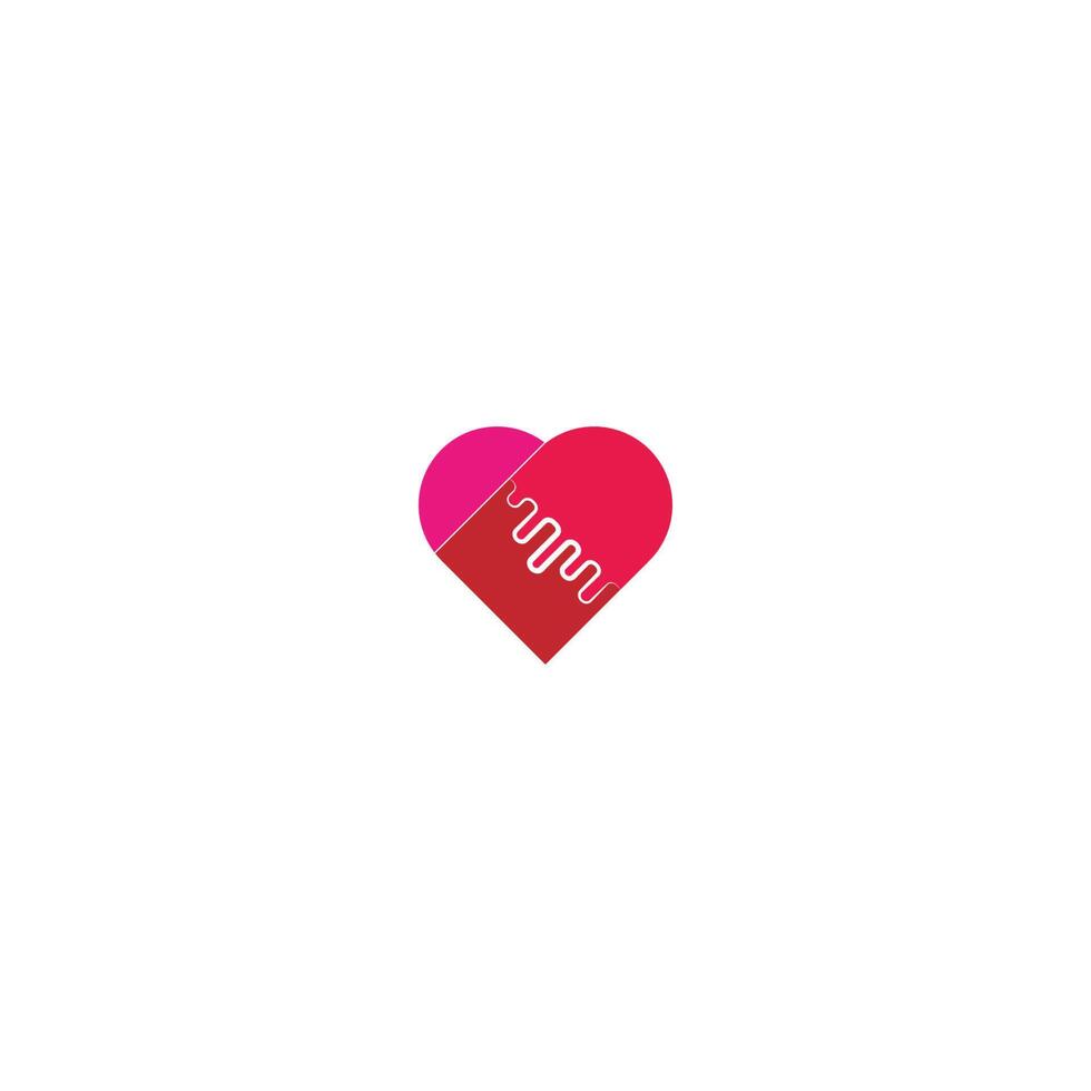 ícone do logotipo de amor vetor