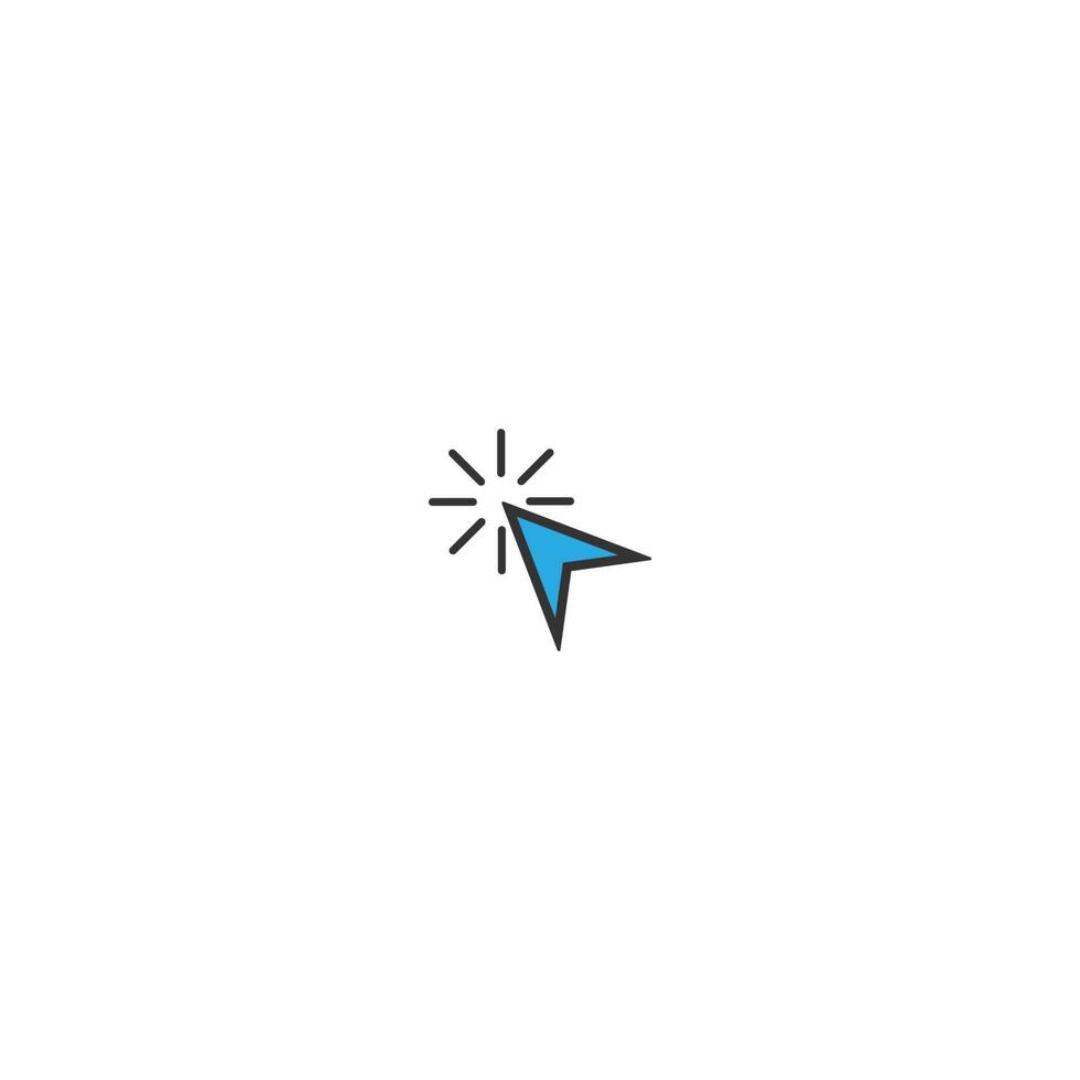 cursor do mouse, vetor de logotipo de ícone de ponteiro