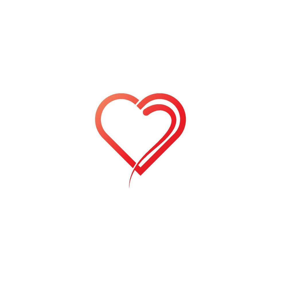 design de ícone de logotipo de cuidados cardíacos vetor