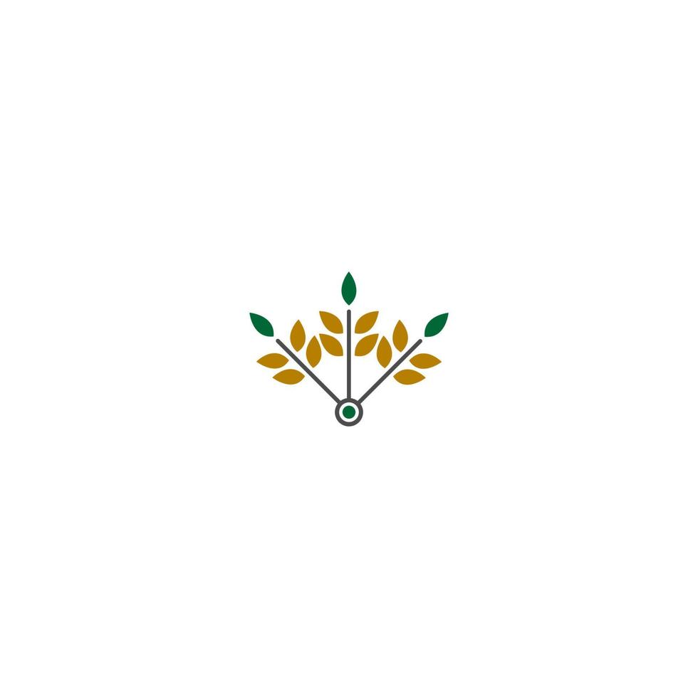 conceito de ícone de logotipo de arroz vetor