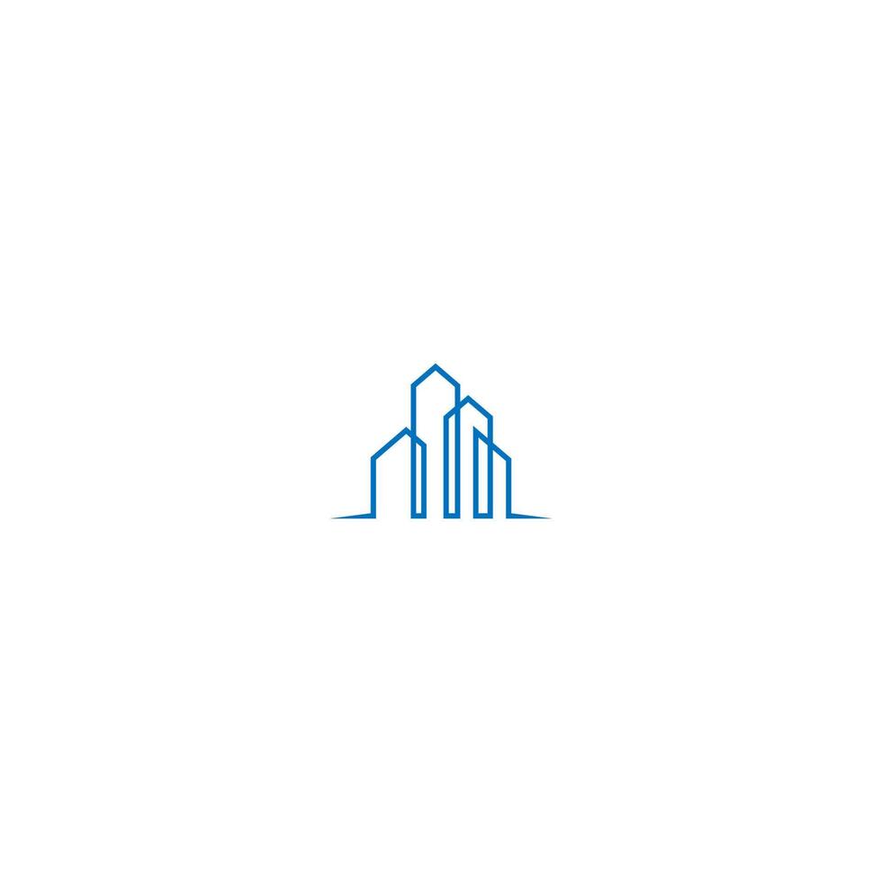 ícone de logotipo de construção, propriedade, casa vetor