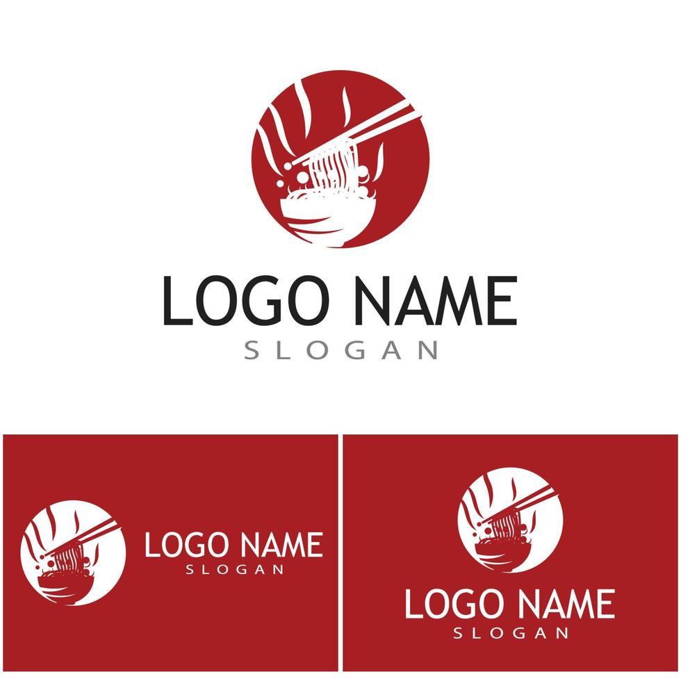 macarrão logotipo modelo vetor símbolo design
