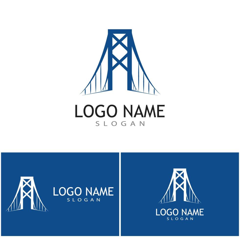 bridge logo template vector icon ilustração design