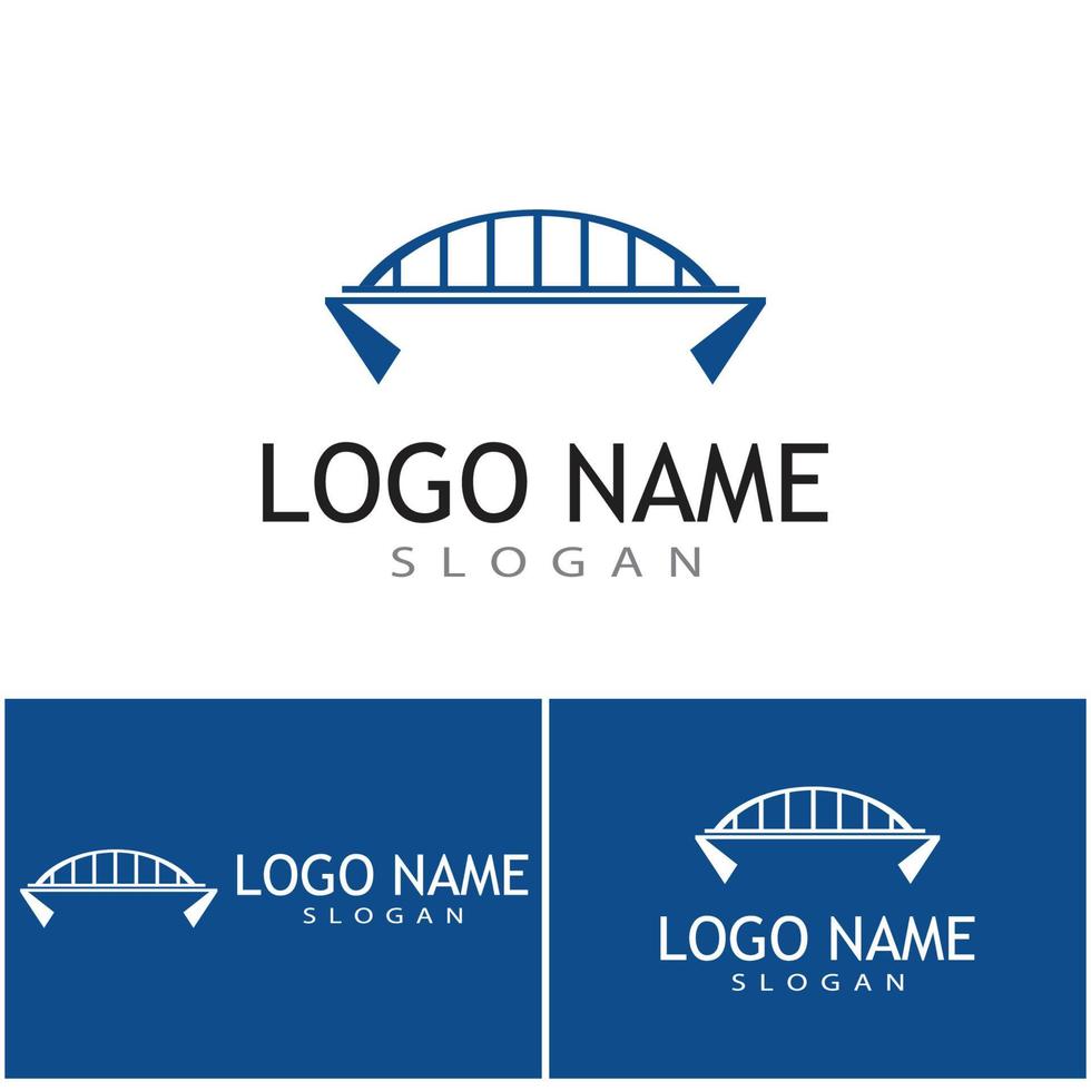 bridge logo template vector icon ilustração design