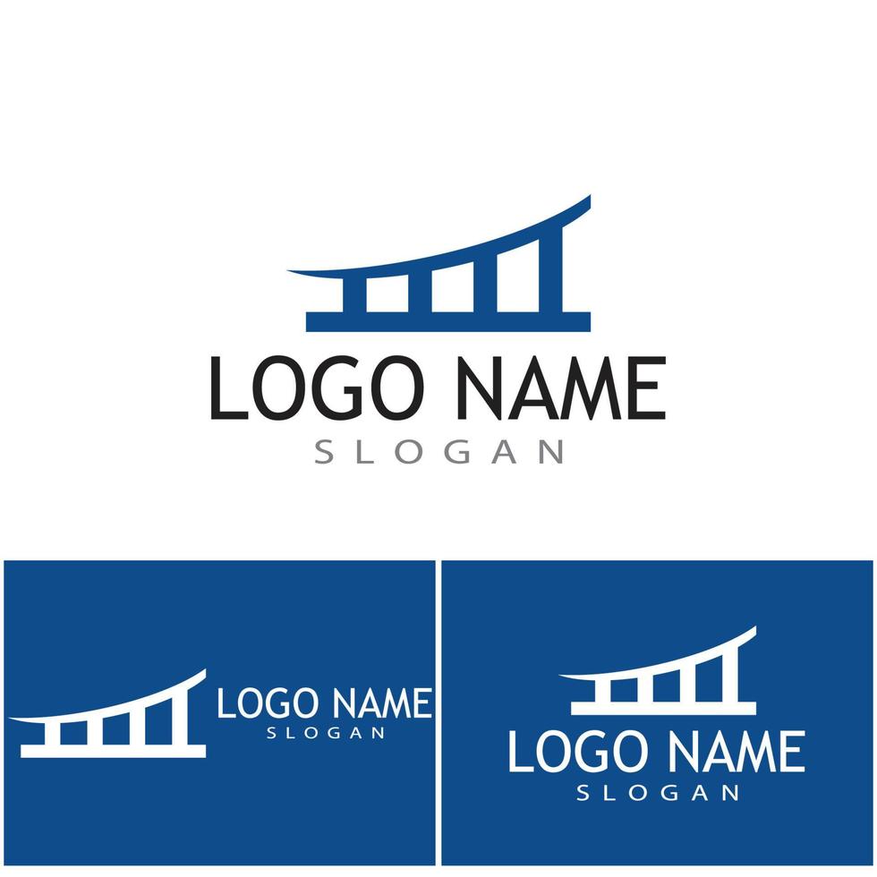 bridge logo template vector icon ilustração design