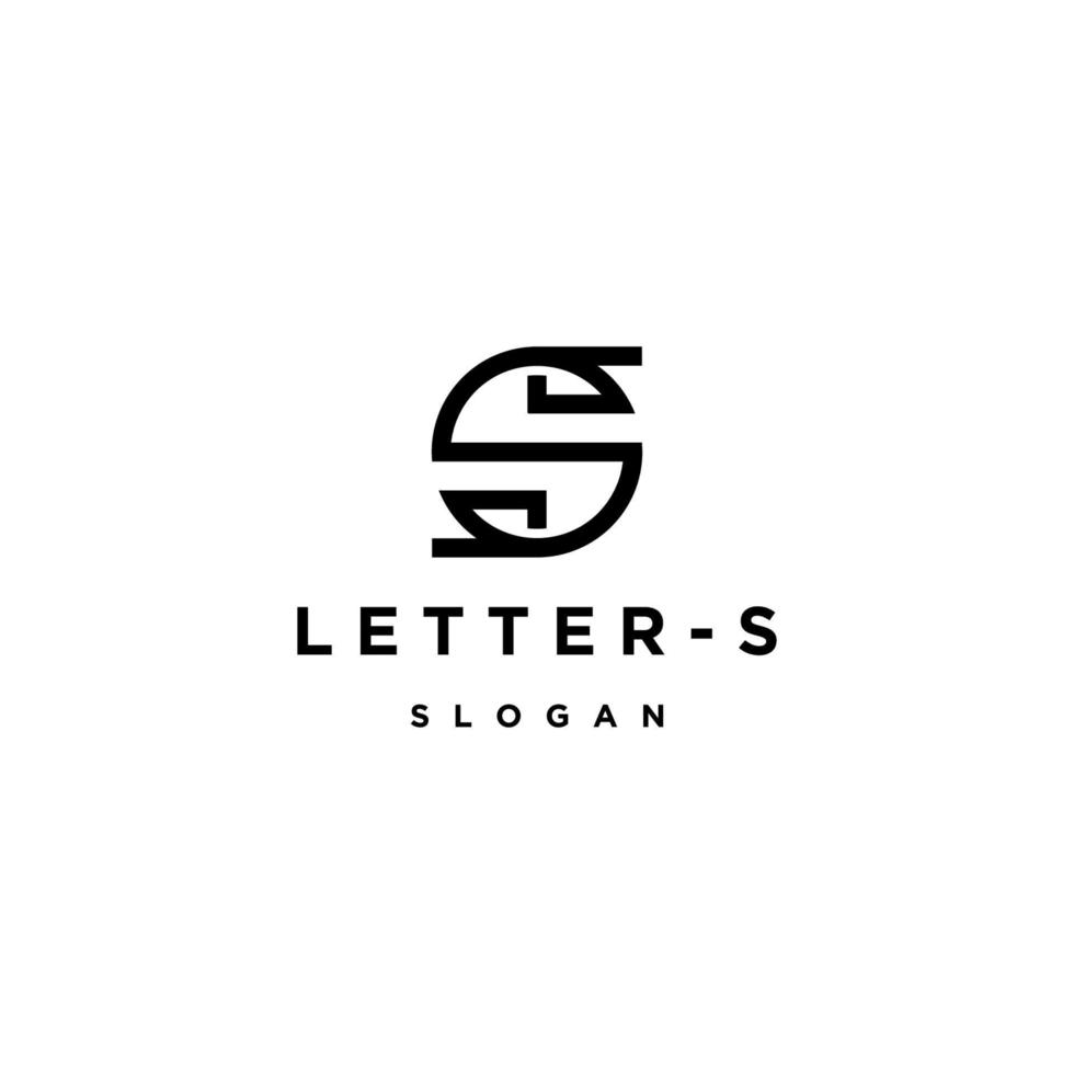 modelo de design de ícone de logotipo de letra s vetor
