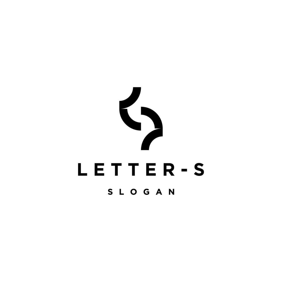 modelo de design de ícone de logotipo de letra s vetor