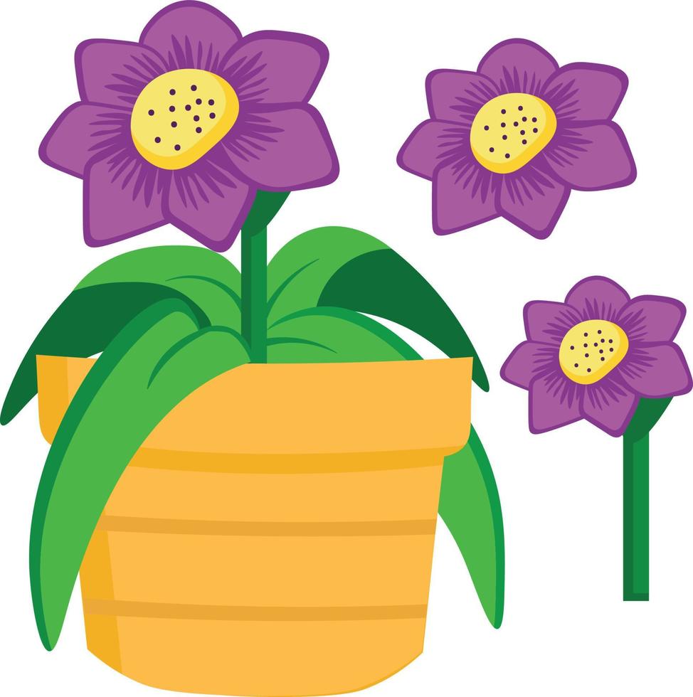 clipart de natureza de vetor de flores para decoração