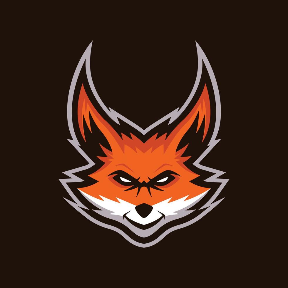 modelos de logotipo de mascote de raposa vetor
