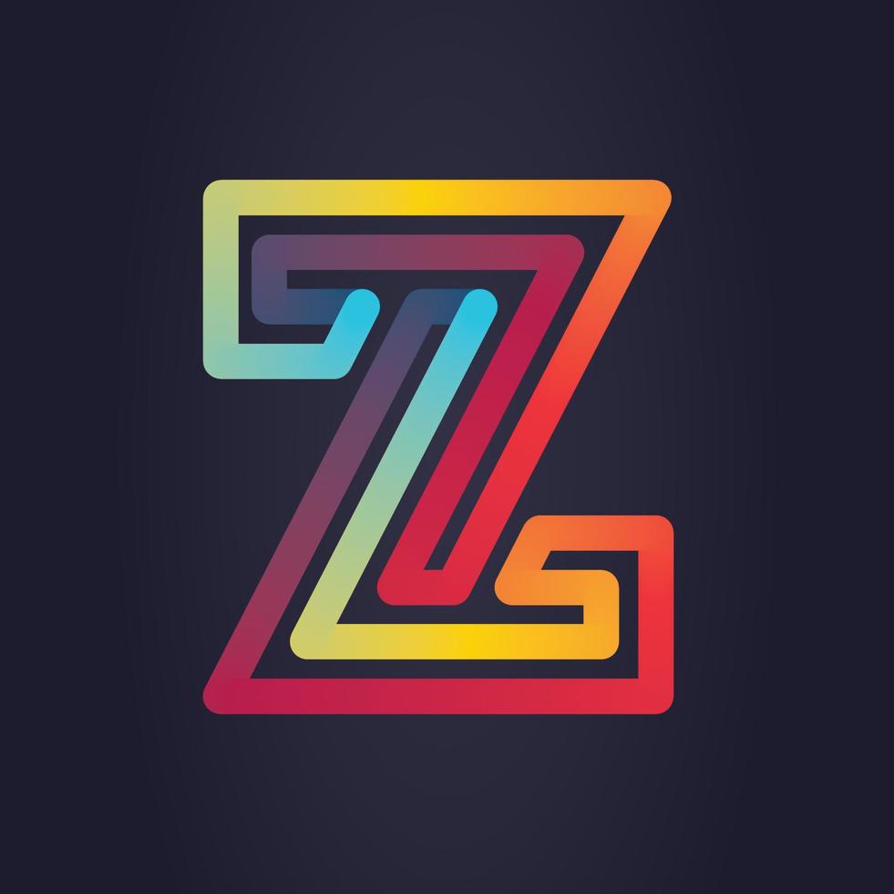 design de logotipo de letra z, logotipo moderno vetor