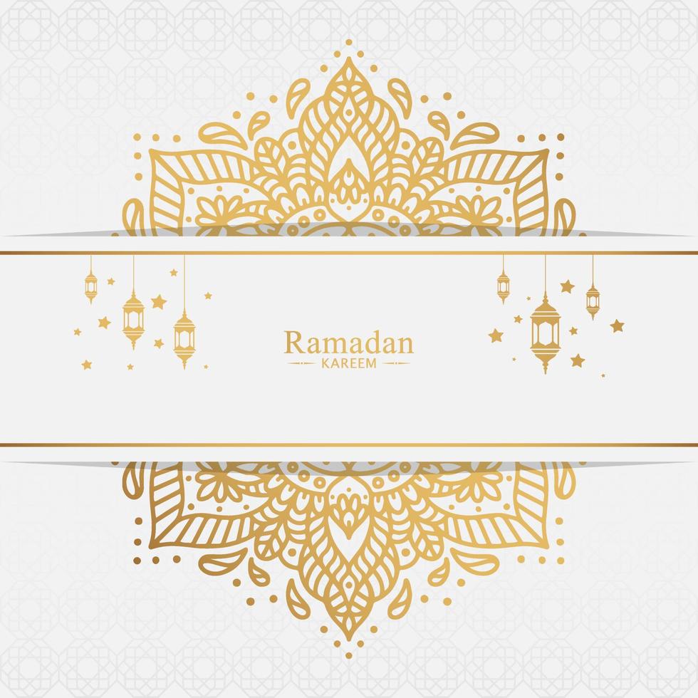 ilustração de fundo islâmico ramadan kareem vetor