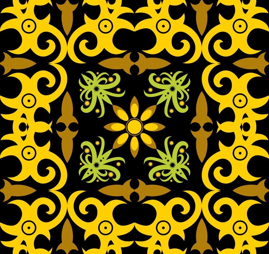 sem costura padrão de padrão de tecido indonésio pattern.traditional dayak.borneo padrão. inspiração de design vetorial. têxtil criativo para moda ou pano vetor