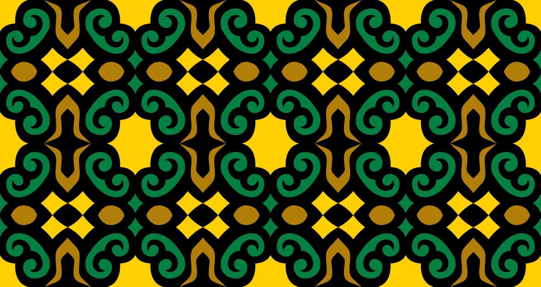 sem costura padrão de padrão de tecido indonésio pattern.traditional dayak.borneo padrão. inspiração de design vetorial. têxtil criativo para moda ou pano vetor