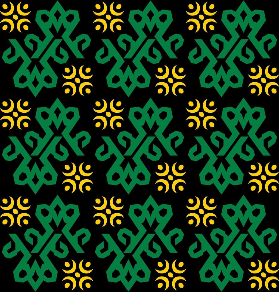 sem costura padrão de padrão de tecido indonésio pattern.traditional dayak.borneo padrão. inspiração de design vetorial. têxtil criativo para moda ou pano vetor