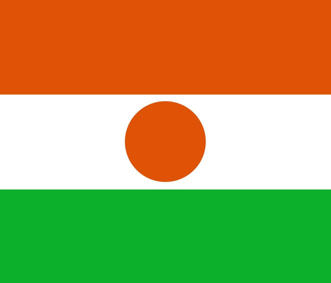 bandeira do niger vetor