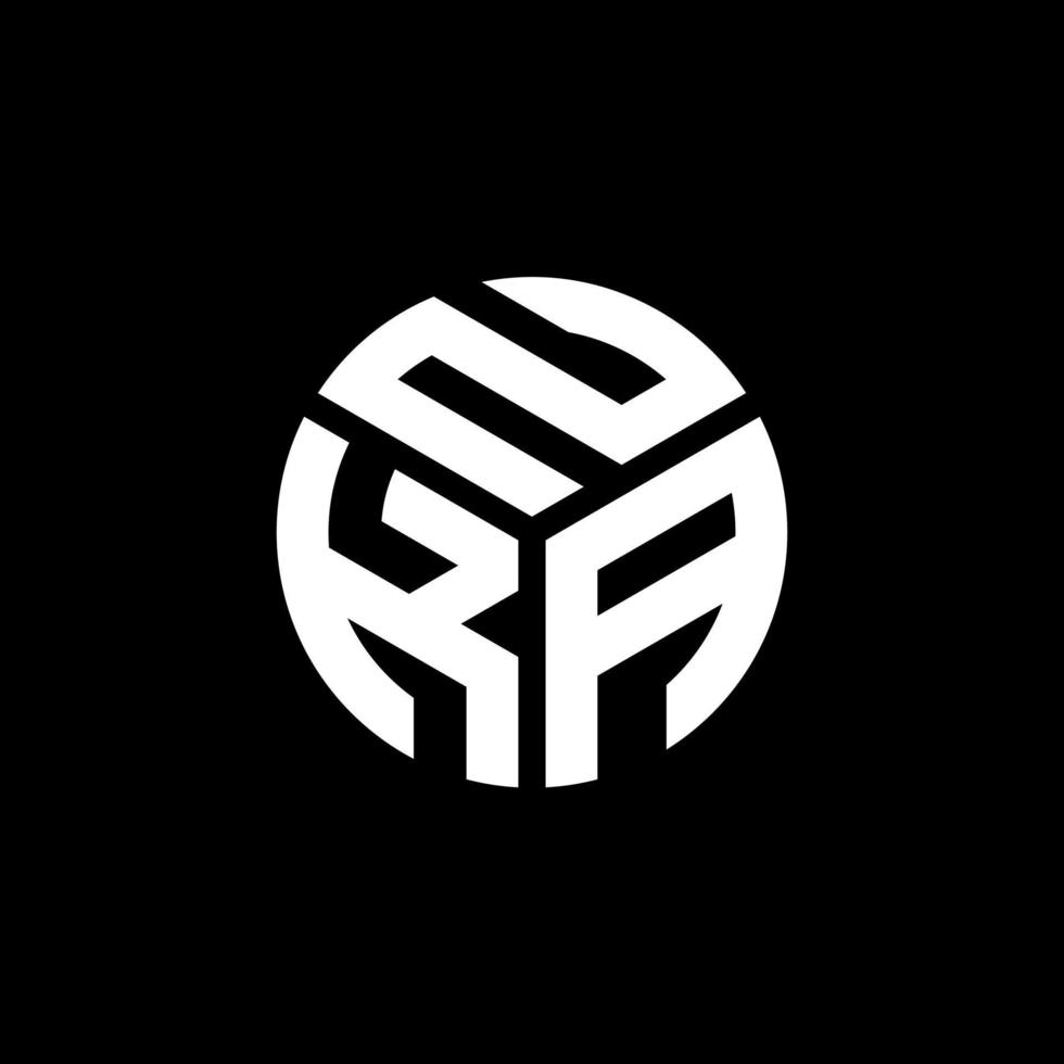 design de logotipo de carta nka em fundo preto. conceito de logotipo de letra de iniciais criativas nka. design de letra nka. vetor