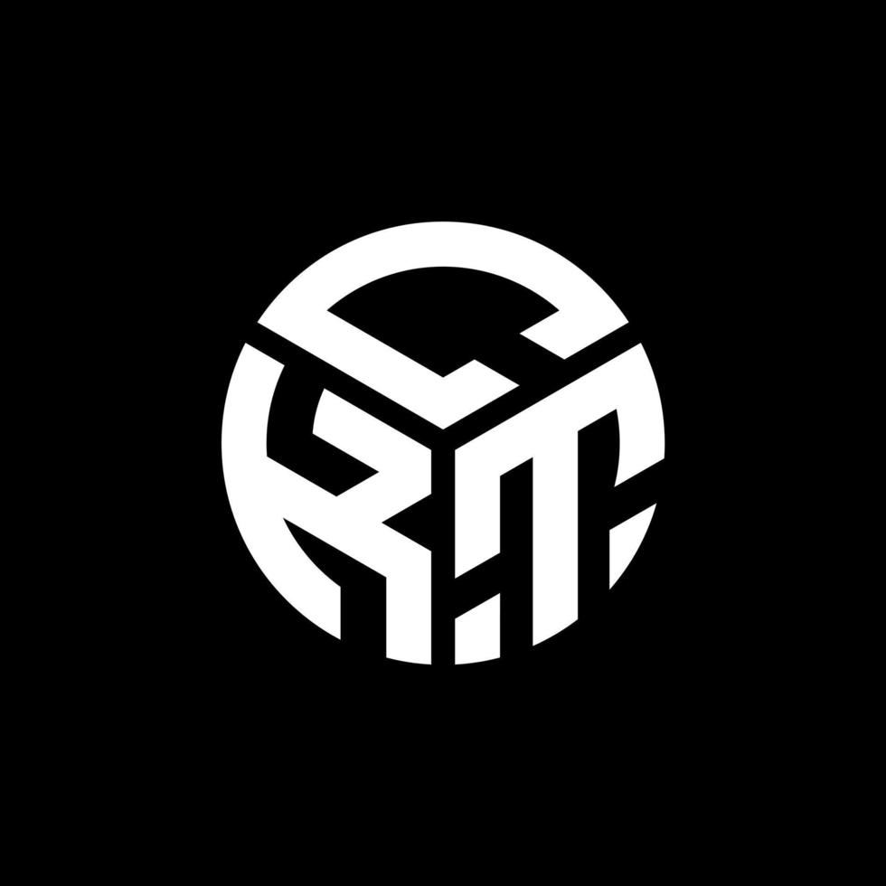 design de logotipo de carta ckt em fundo preto. conceito de logotipo de letra de iniciais criativas ckt. design de letra ckt. vetor