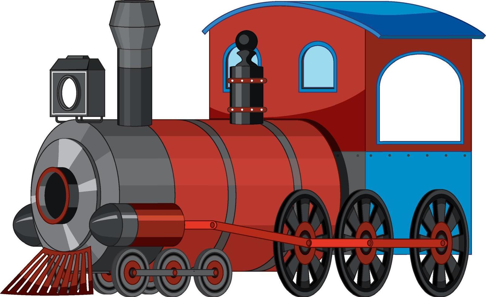 estilo vintage de trem de locomotiva a vapor vetor