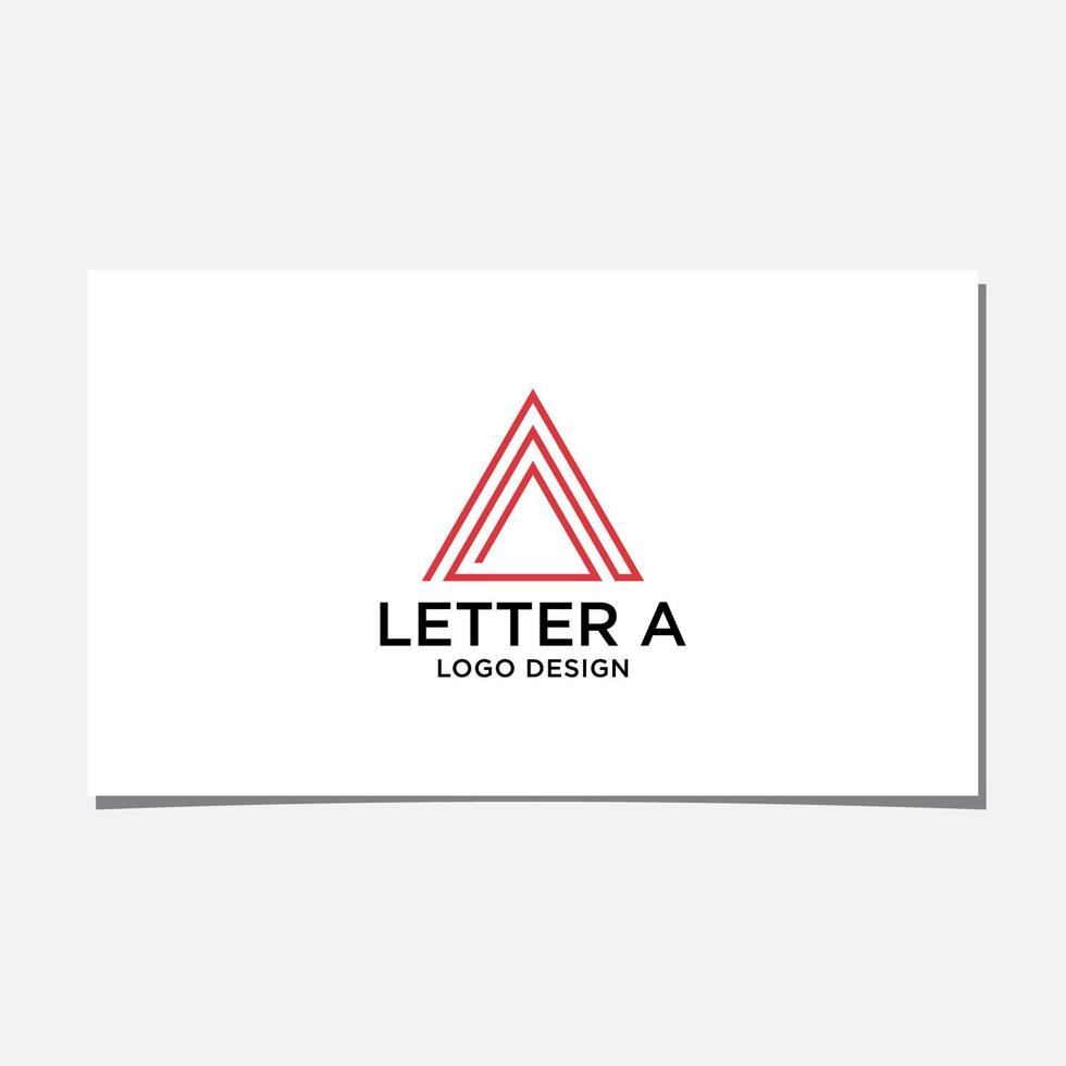 vetor de design de logotipo triplo 'a'