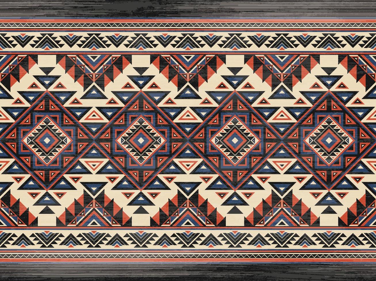 padrão de ornamento indiano nativo americano textura têxtil étnica geométrica tribal padrão asteca navajo tecido mexicano sem costura decoração vetorial moda vetor