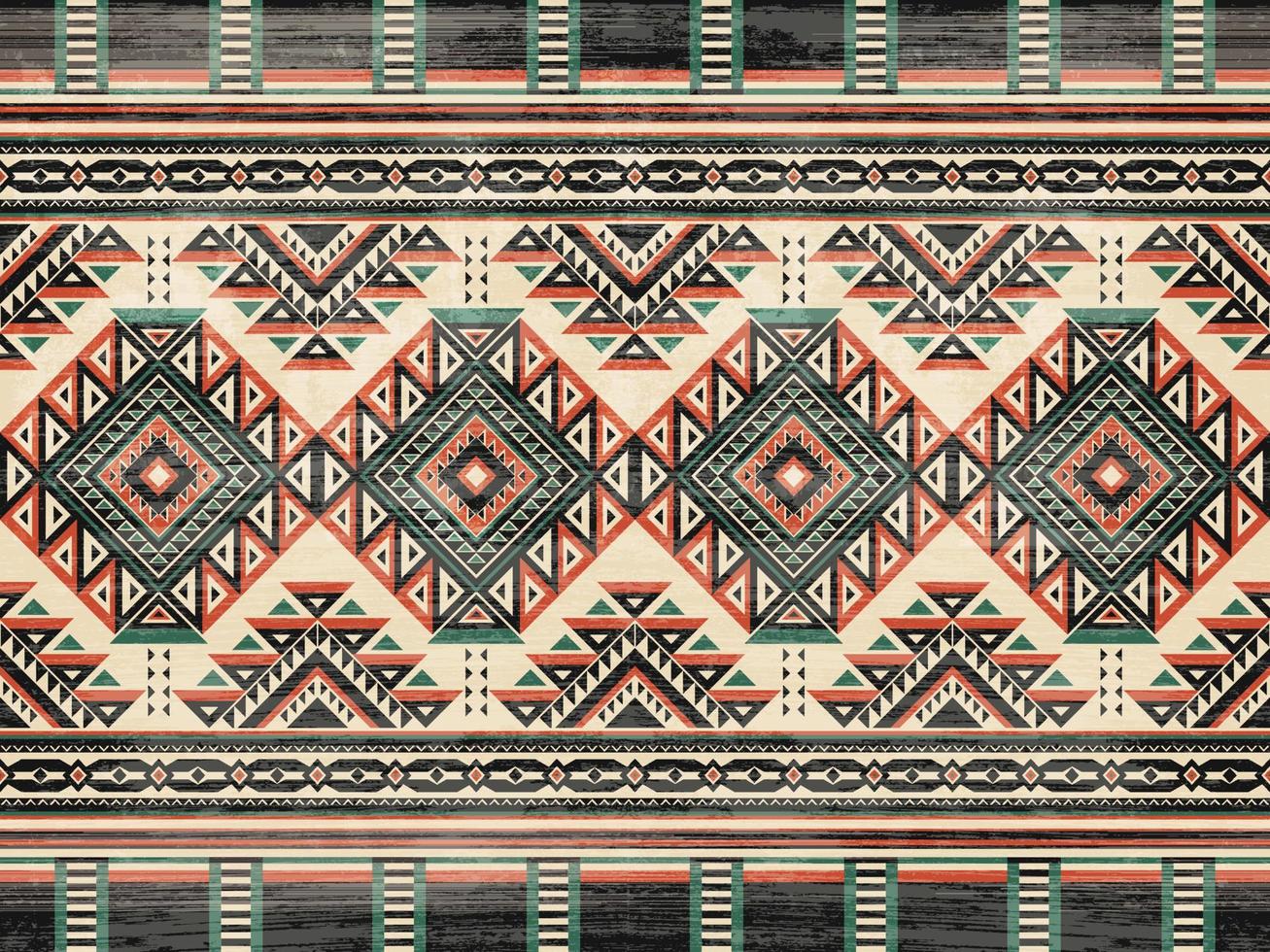 padrão de ornamento indiano nativo americano textura têxtil étnica geométrica tribal padrão asteca navajo tecido mexicano sem costura decoração vetorial moda vetor