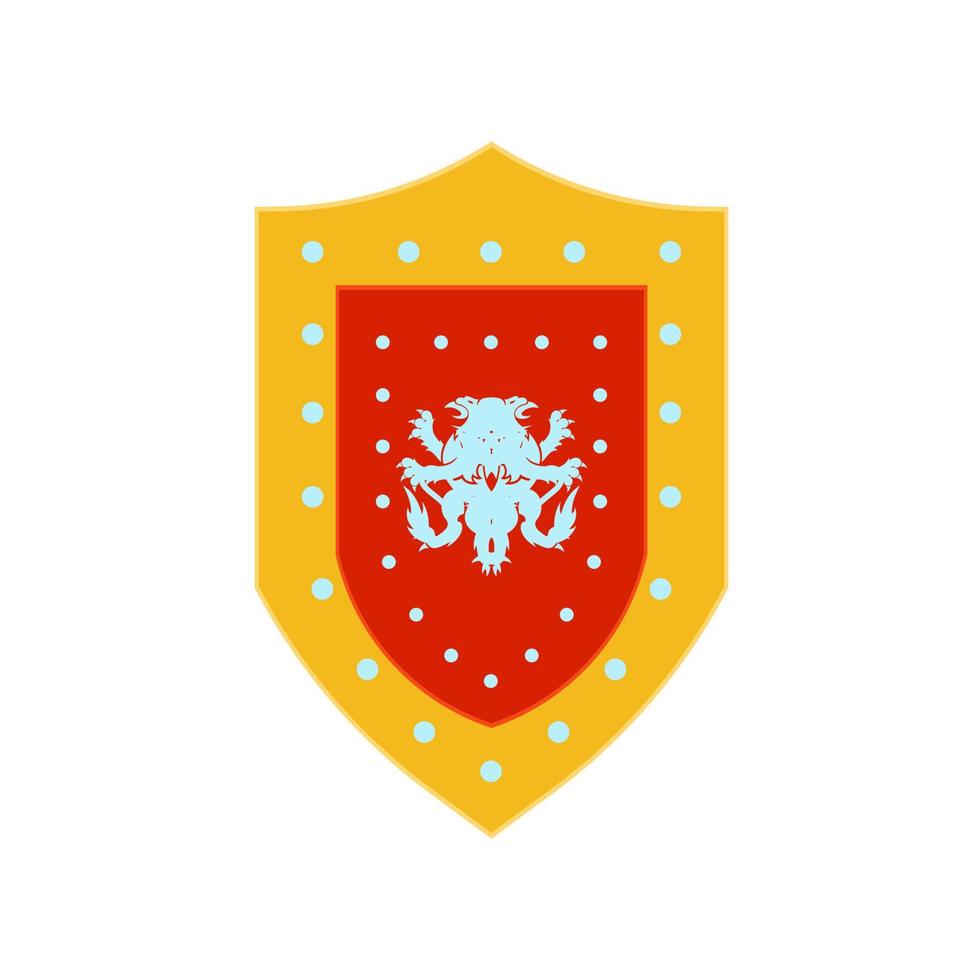 escudo guerreiro logotipo espartano ilustração vetorial cavaleiro capacete armadura guerra. espada soldado ícone gladiatar vetor
