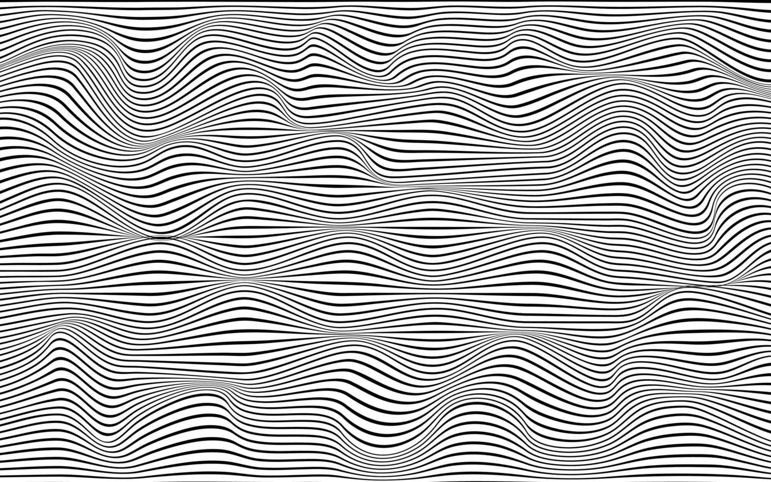 onda linhas padrão abstrato. ilustração vetorial.eps10 vetor