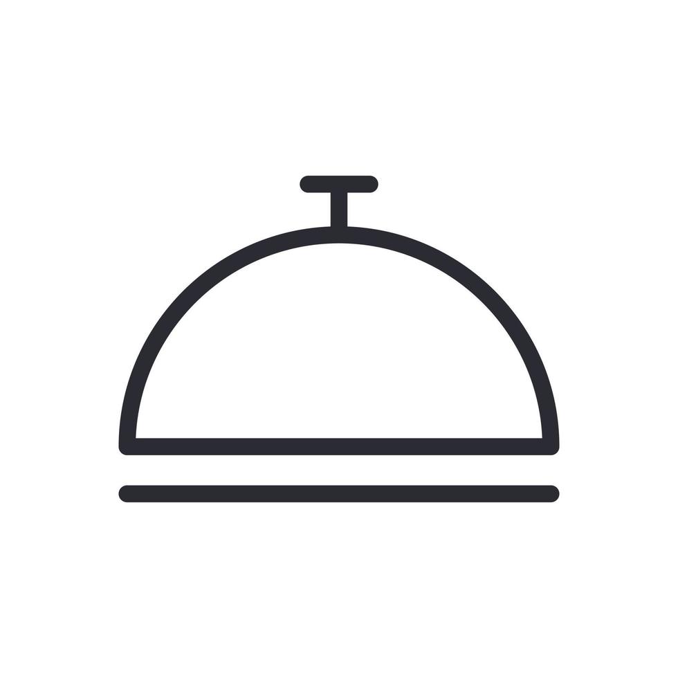 bandeja de comida ícone sinal símbolo logotipo vetor