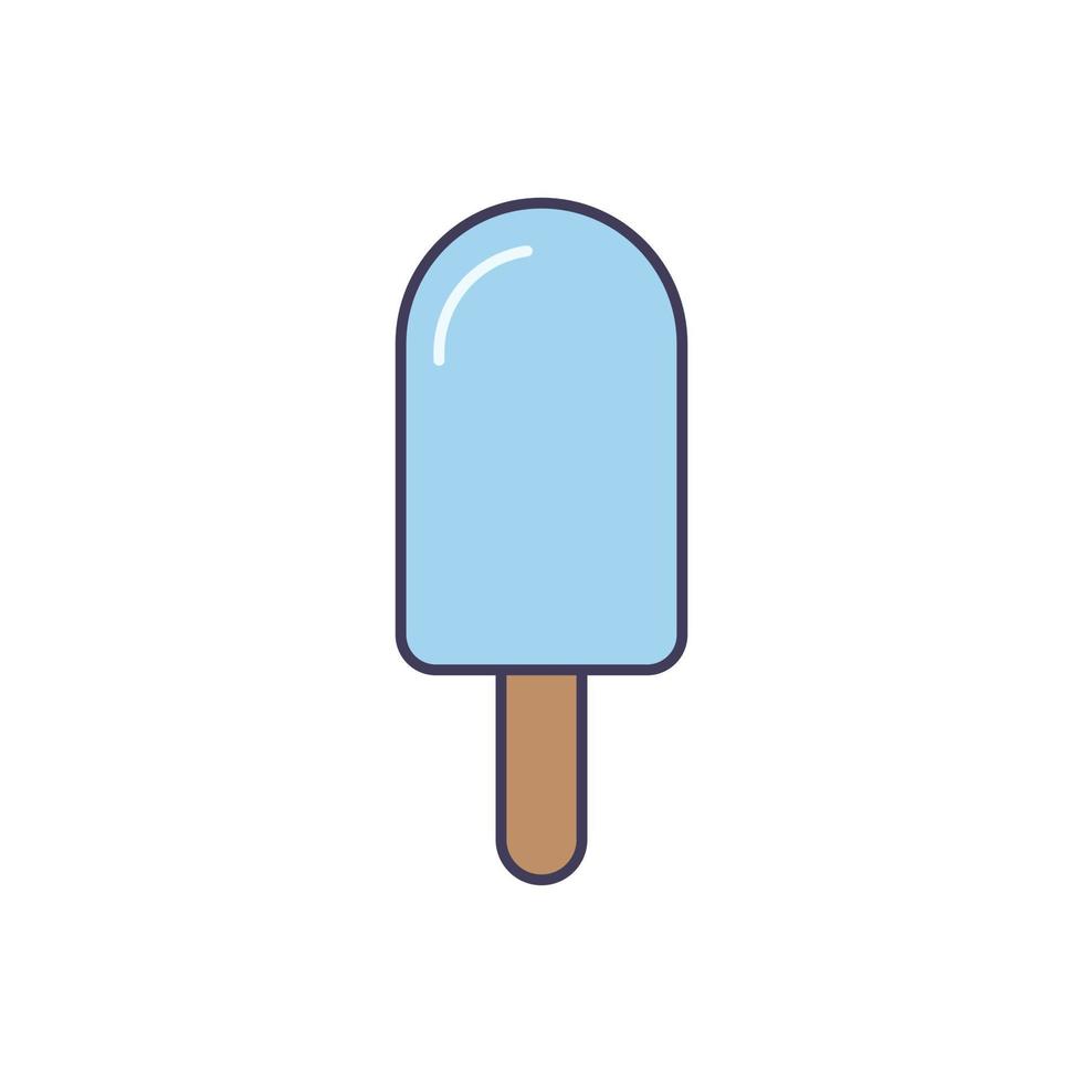 palito de sorvete ícone sinal símbolo logotipo vetor