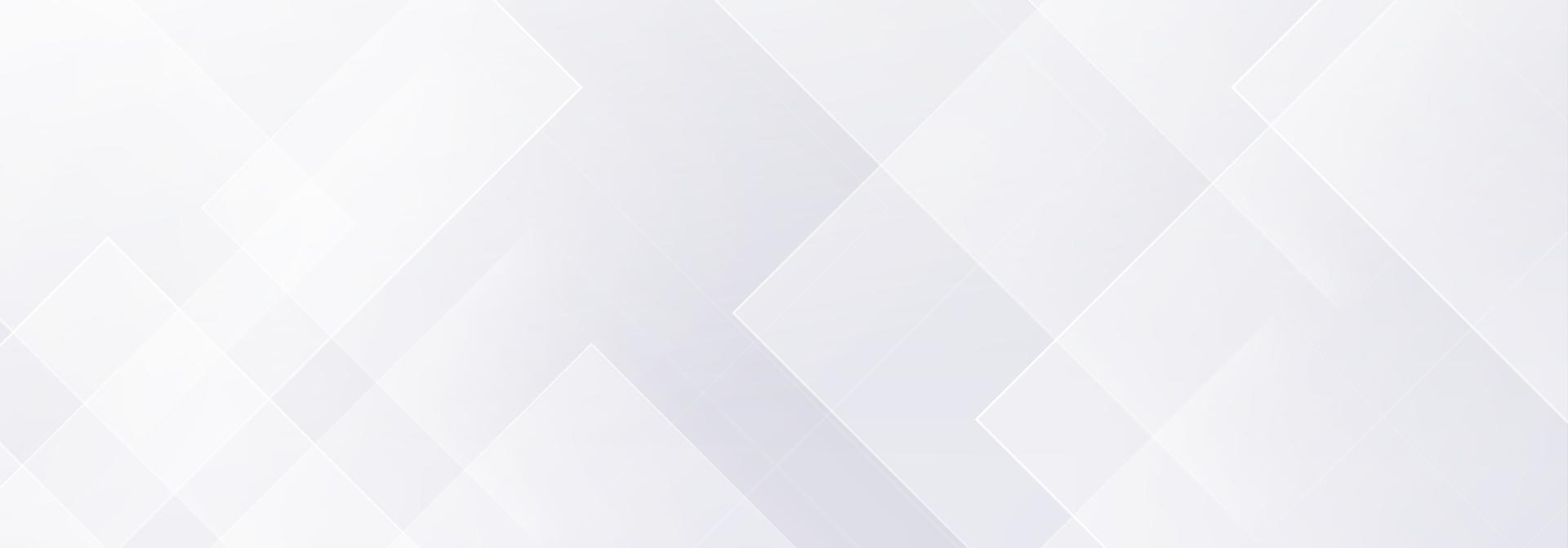 abstrato geométrico branco e cinza sobre fundo gradiente prata claro. design de bandeira moderna. ilustração vetorial vetor