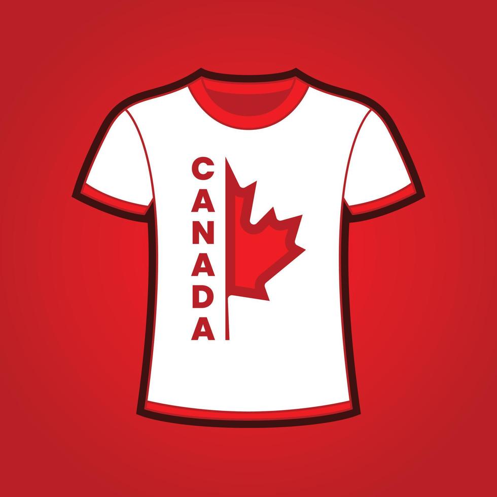 vetor grátis de design de camiseta do canadá