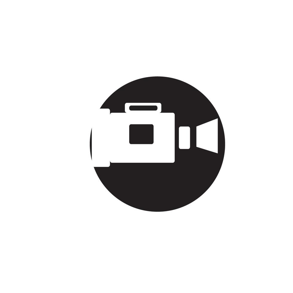 ilustração de imagens de câmeras fotográficas usadas para adesivos ou designs de logotipo vetor