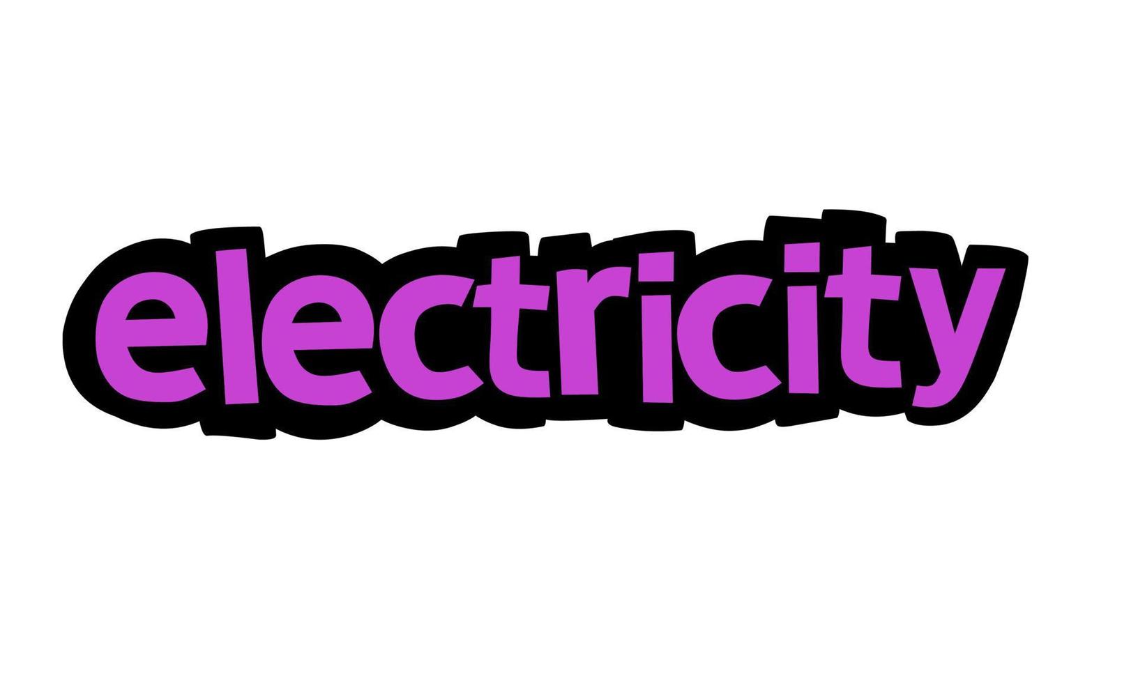 design de vetor de letras de eletricidade