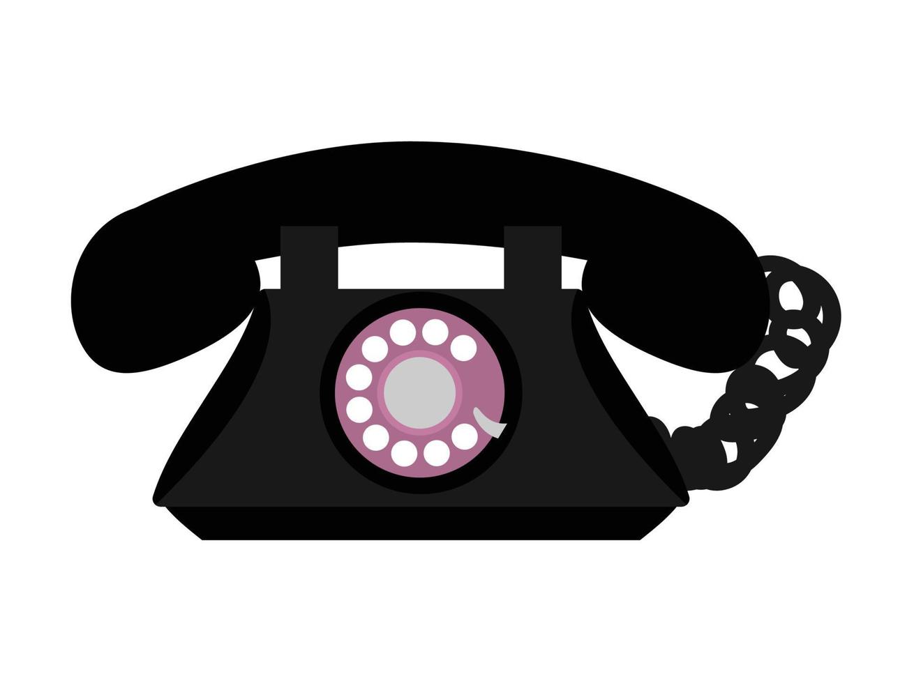design de ícone de telefone de telefone antigo vetor