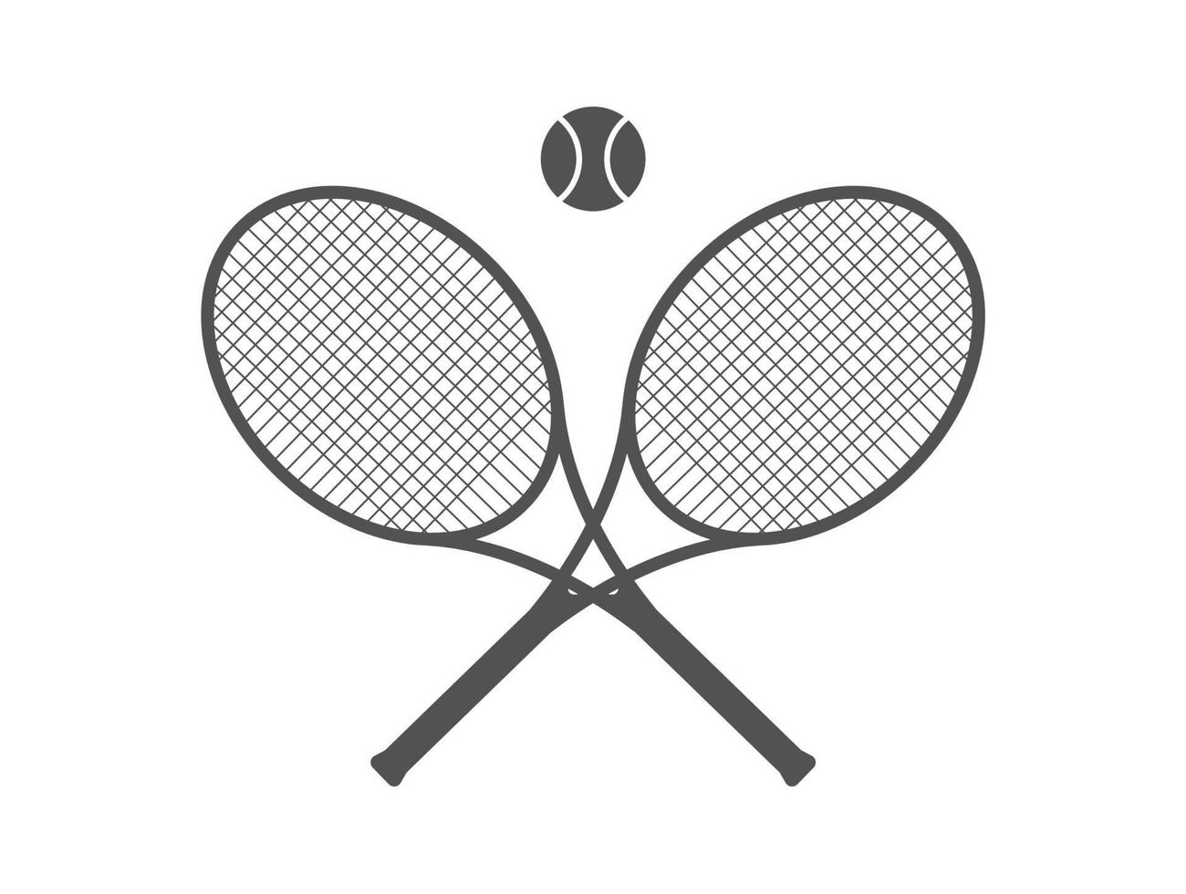 raquete de tênis isolada, ilustração vetorial vetor