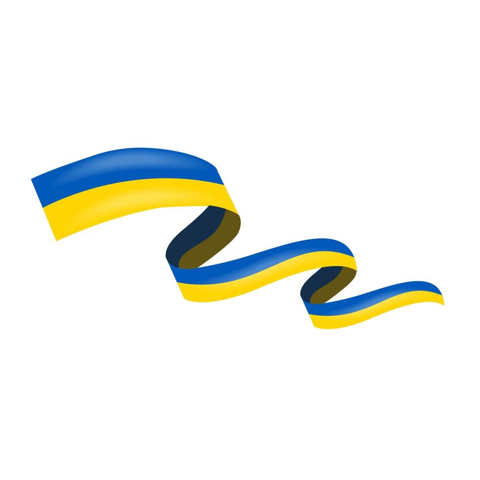 imagem vetorial de bandeira da ucrânia eps 10 vetor