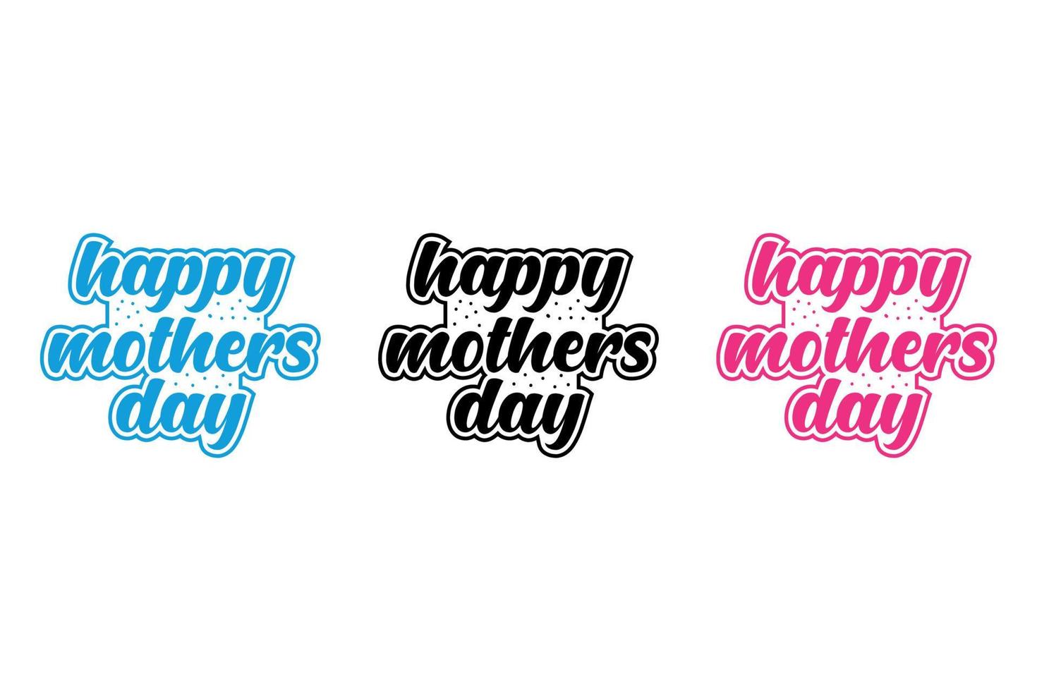 arte de tipografia feliz dia das mães para camiseta, logotipo vetor