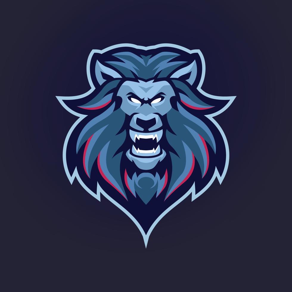 modelos de logotipo de mascote de leão vetor