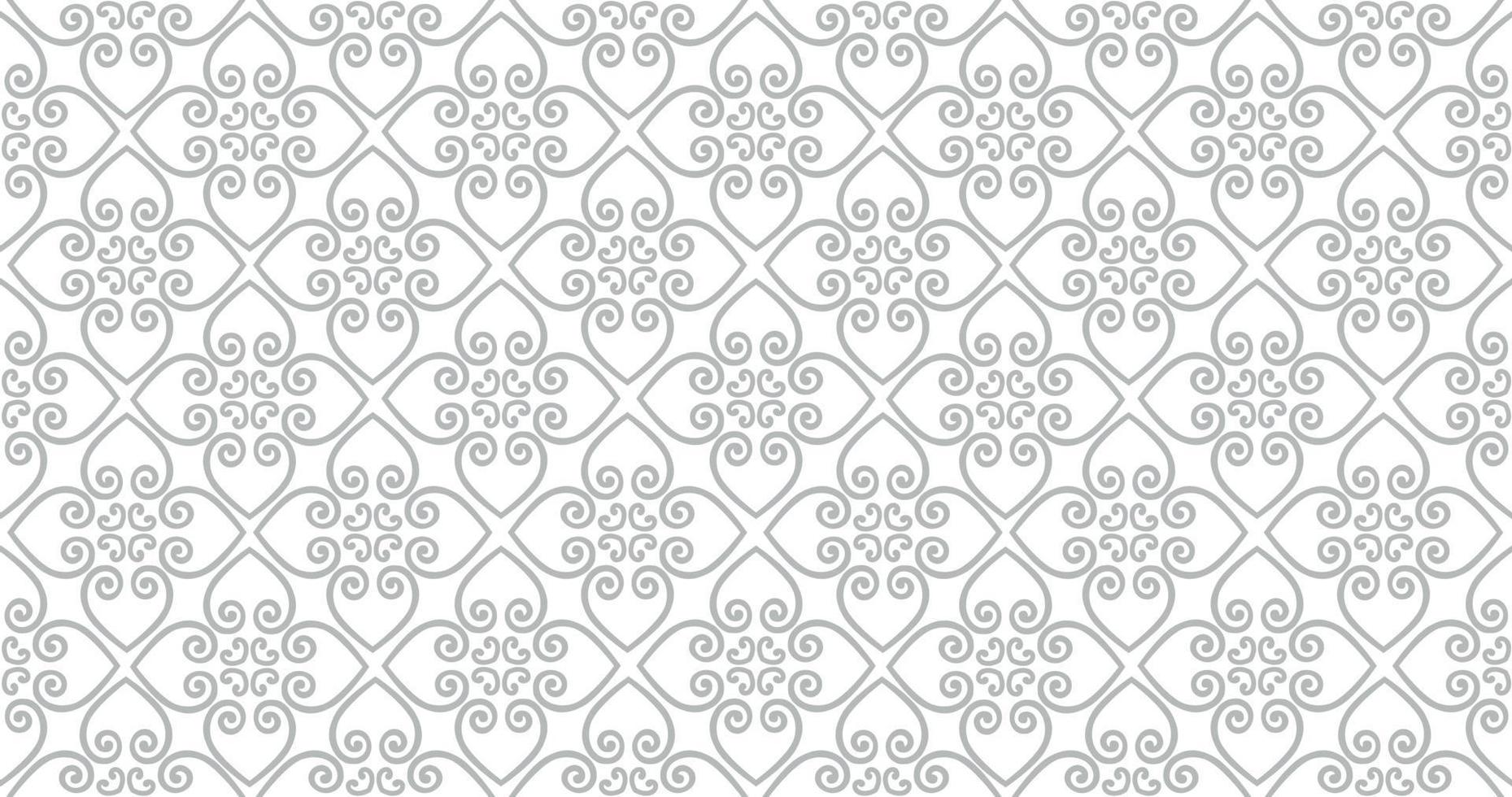 padrão sem emenda abstrato. ornamento de linha árabe com formas geométricas. textura ornamental floral linear. cenário artístico em estilo têxtil do Oriente árabe. vetor