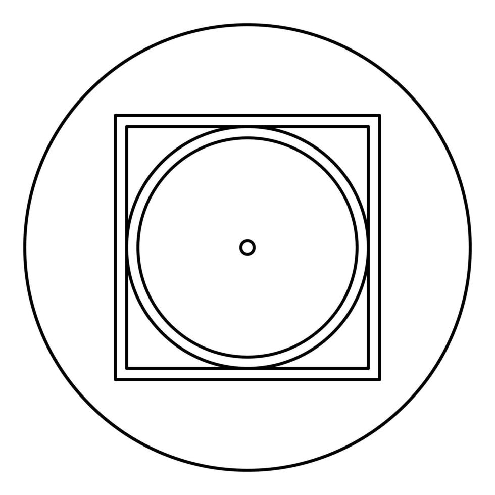 tambor secagem na máquina modo delicado cuidados com roupas símbolos conceito de lavagem ícone de sinal de lavanderia em círculo contorno redondo ilustração vetorial de cor preta imagem de estilo plano vetor
