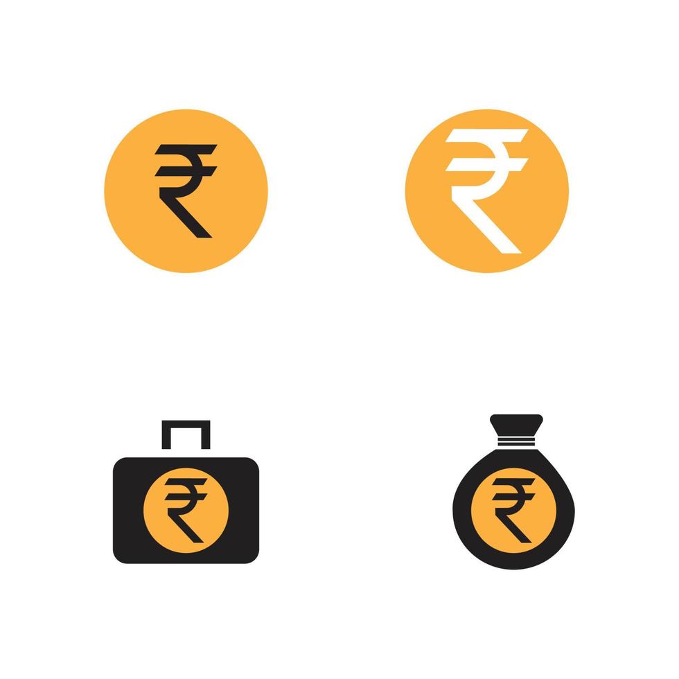 vetor do logotipo da rupia