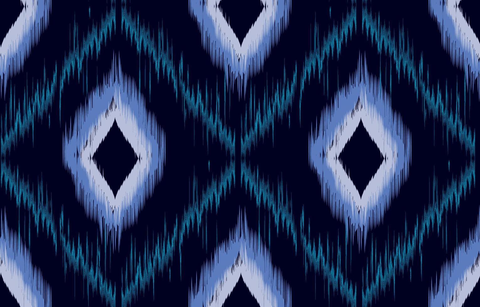 tecido ikat sem costura padrão geométrico étnico tradicional bordado style.design para fundo, tapete, tapete, sarongue, roupas, ilustração vetorial. vetor