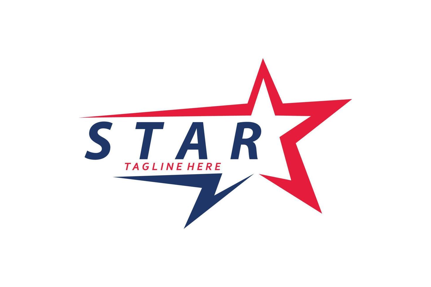 vetor de ícone do logotipo da estrela isolado
