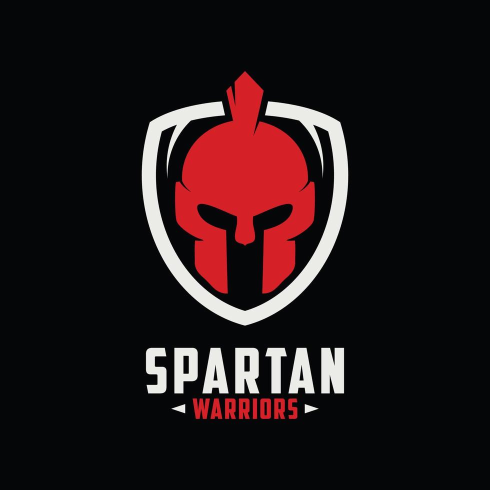 vetor de ícone de logotipo espartano isolado