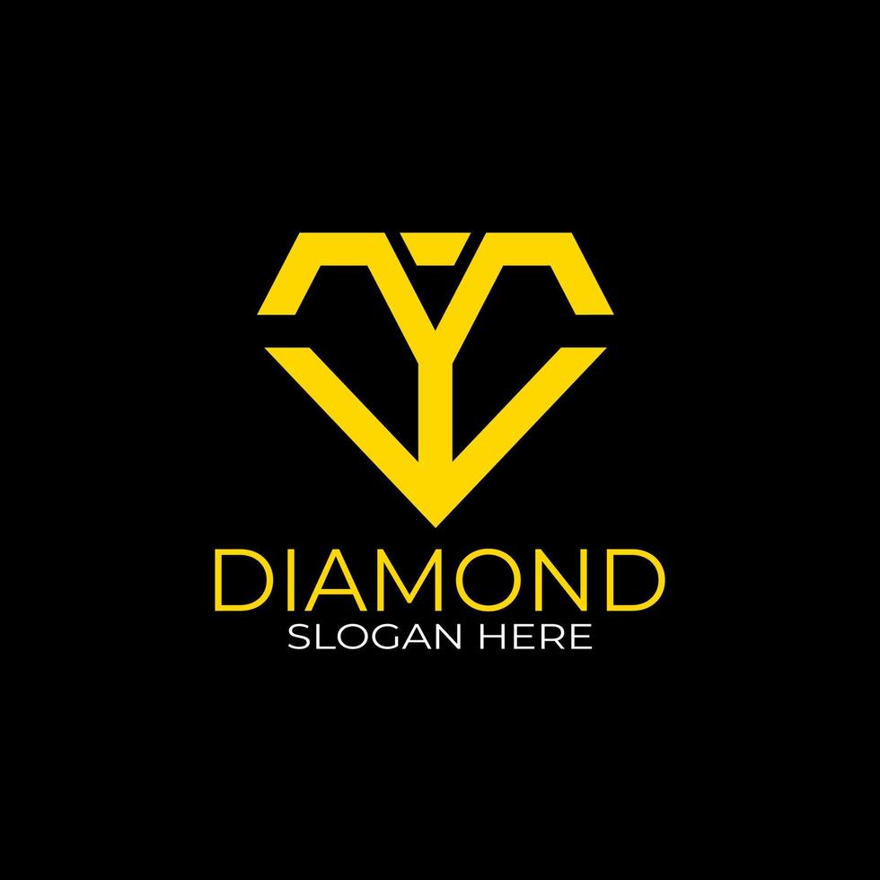 letra c design de logotipo de diamante. conceito de design, logotipos, logotipo, modelo de diamante de logotipo vetor